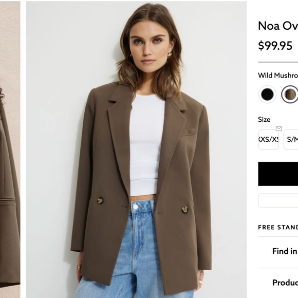 Dynamite Jackets & Blazers - Dynamite- Noa Oversized Blazer